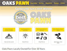 Tablet Screenshot of oakspawn.com